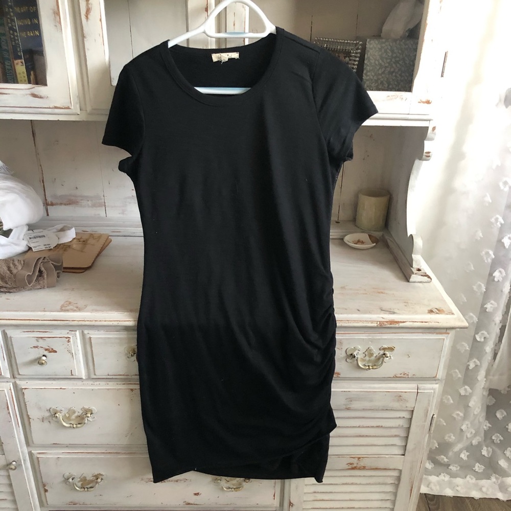 T shirt Black mini dress